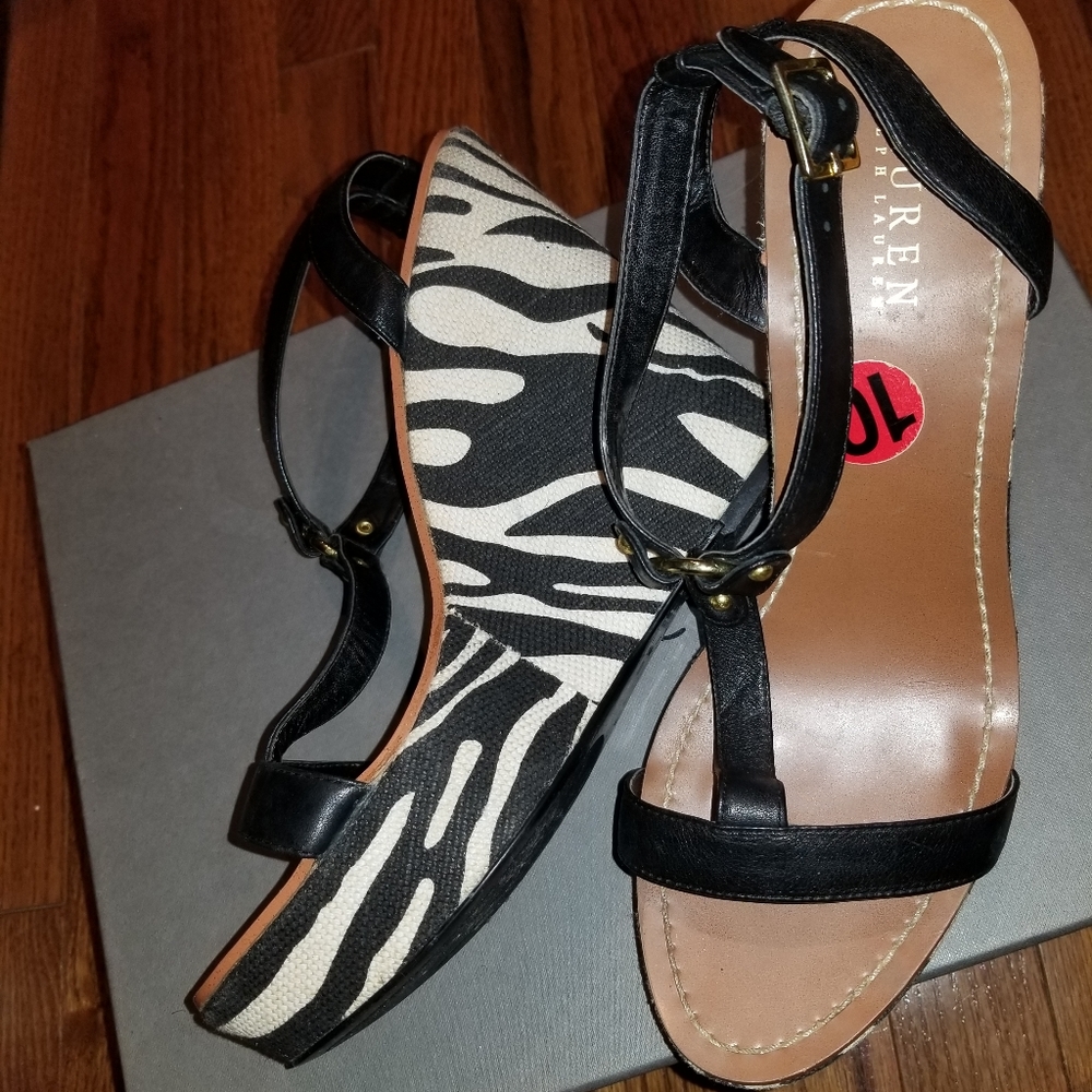 Wedge Ralph Lauren shoes..perfect condition